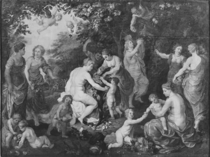 Paesaggio con ninfe, satiri e putti - Nationamuseom, Stoccolma
